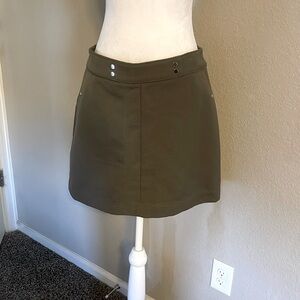 H&M Olive green canvas skirt